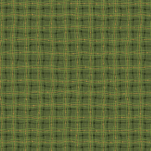 Nancy Halvorsen Autumn Breeze By The 1/2 Yard Rambling Plaid Green
