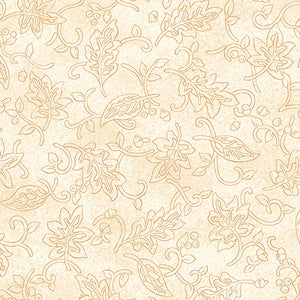 Nancy Halvorsen Autumn Breeze By The 1/2 Yard Drifting Silhouette Cream