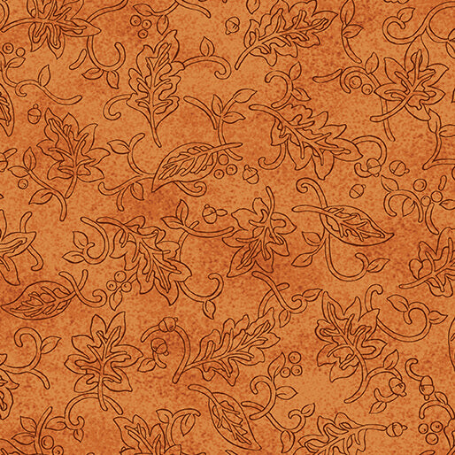 Nancy Halvorsen Autumn Breeze By The 1/2 Yard Drifting Silhouette Pumpkin