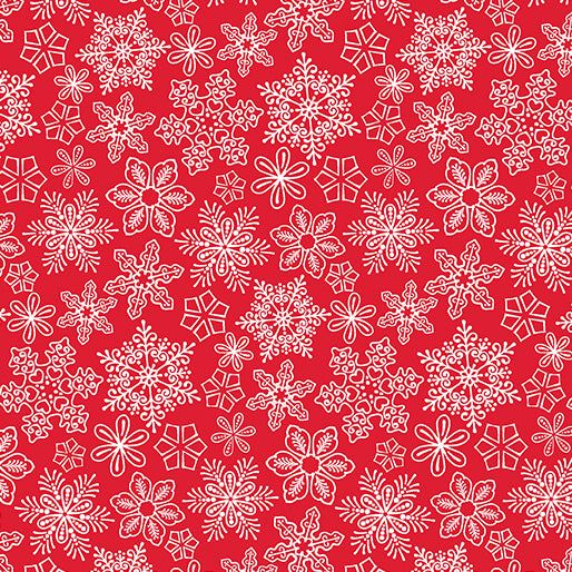 Snowflake Christmas Red