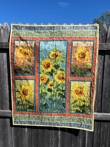 Sunflower Table Runner Quilt 35x42"