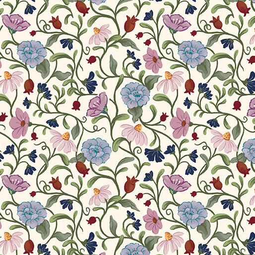 JANUARY PREORDER -- Emma's Floral Trails Light Blue/Multi