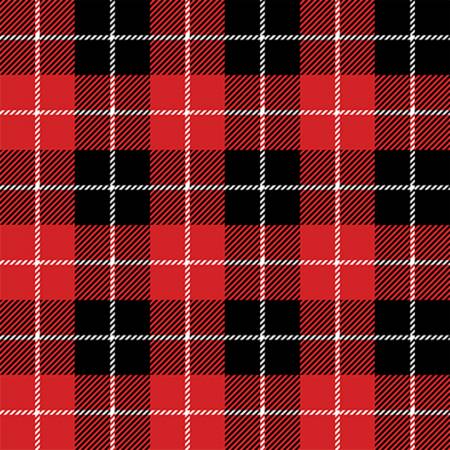 Christmas Red Holiday Plaid  By The 1/2 Yard