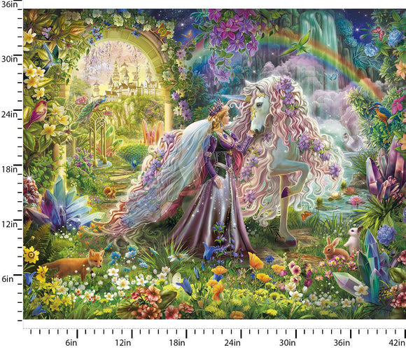 3 Wishes Princess Dreams Panel 42x36 Inches