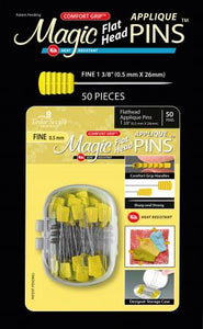 Magic Pins FLAT HEAD Applique FINE 50pc