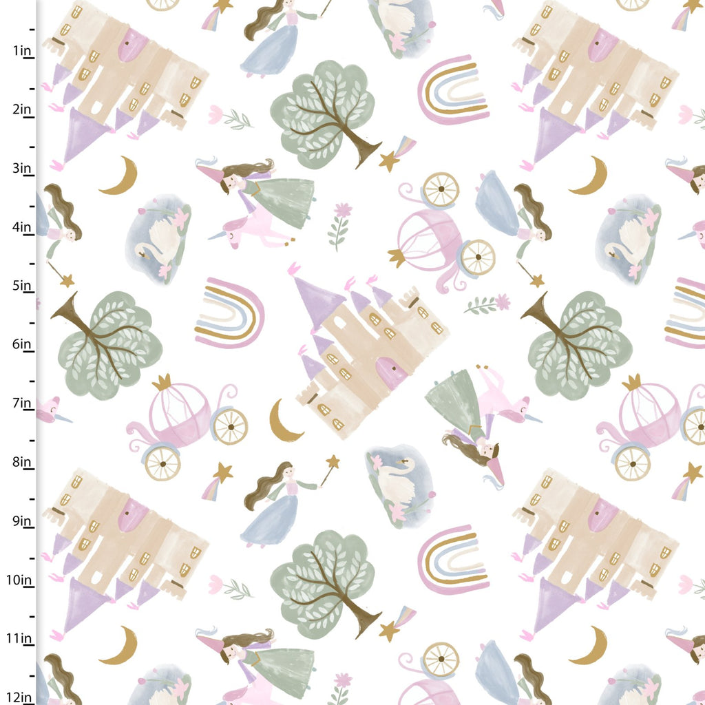 Enchanting Flannel Fat Quarter Bundle 5 Fabrics