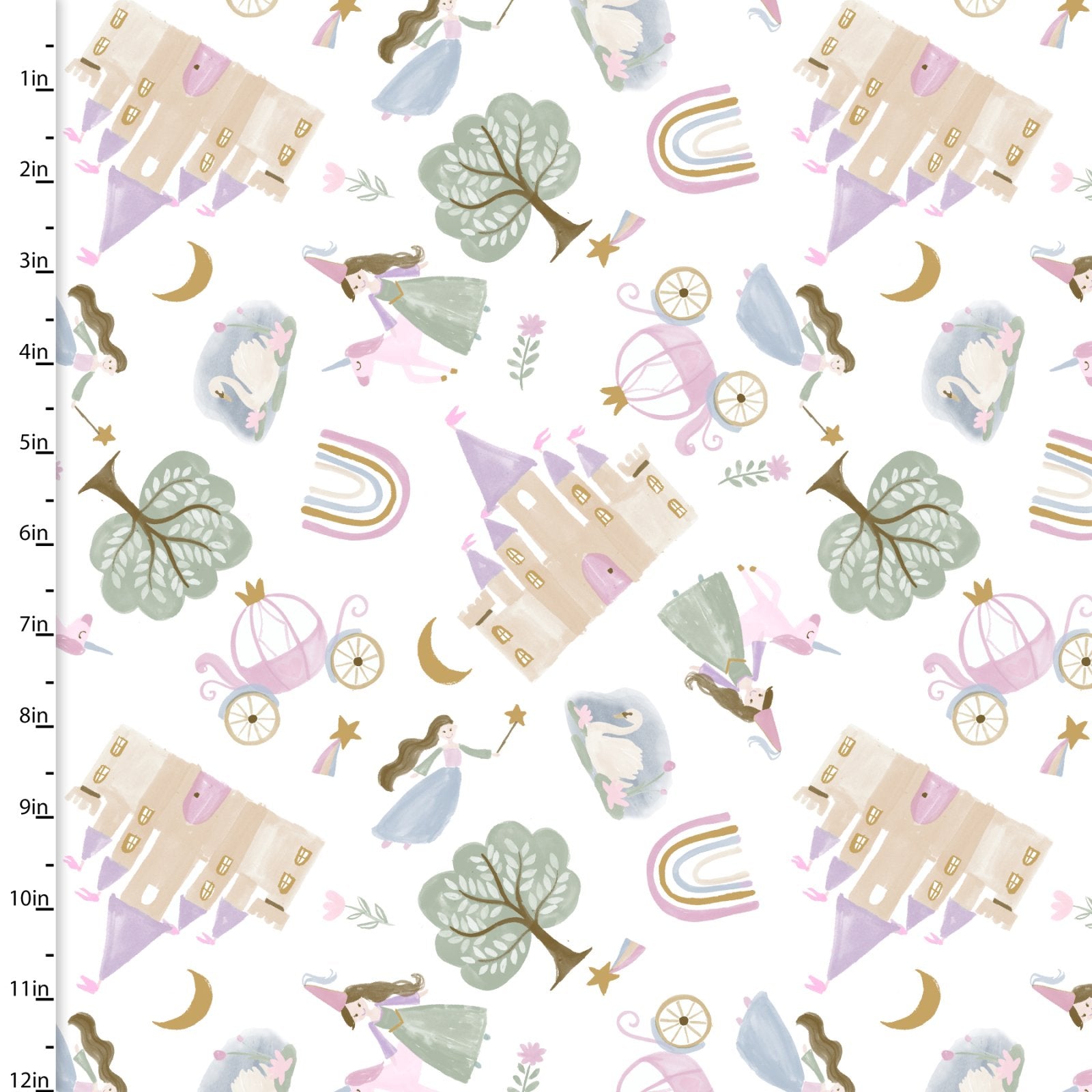 Enchanting Flannel Fat Quarter Bundle 5 Fabrics