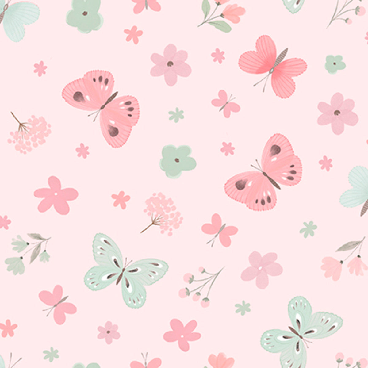 Sweet Woodland Minky Pink