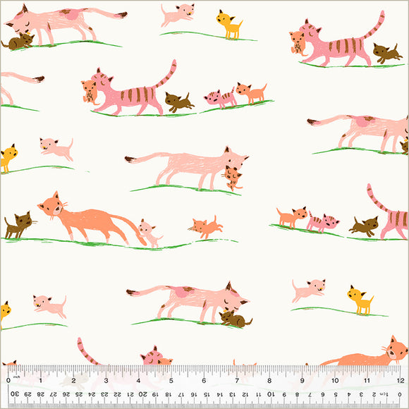 Pre Order Ships In June By The 1/2 Yard Studio Edit by Heather Ross Windham Fabrics Mother Cats