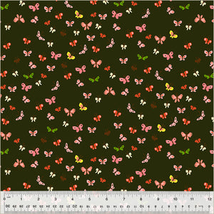 Pre Order Ships In June By The 1/2 Yard Studio Edit by Heather Ross Windham Fabrics Butterflies Mud