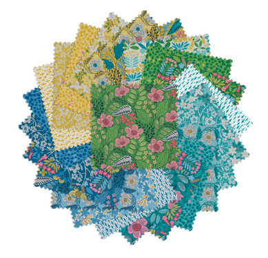 5" Charm Pack 42 Squares Blooming Color 2