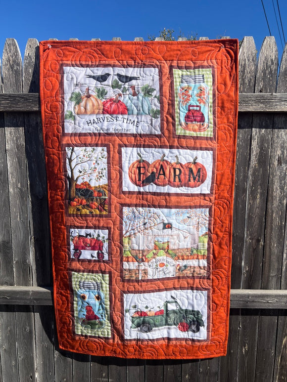 Harvest Time Wall Hanging Quilt 27x47