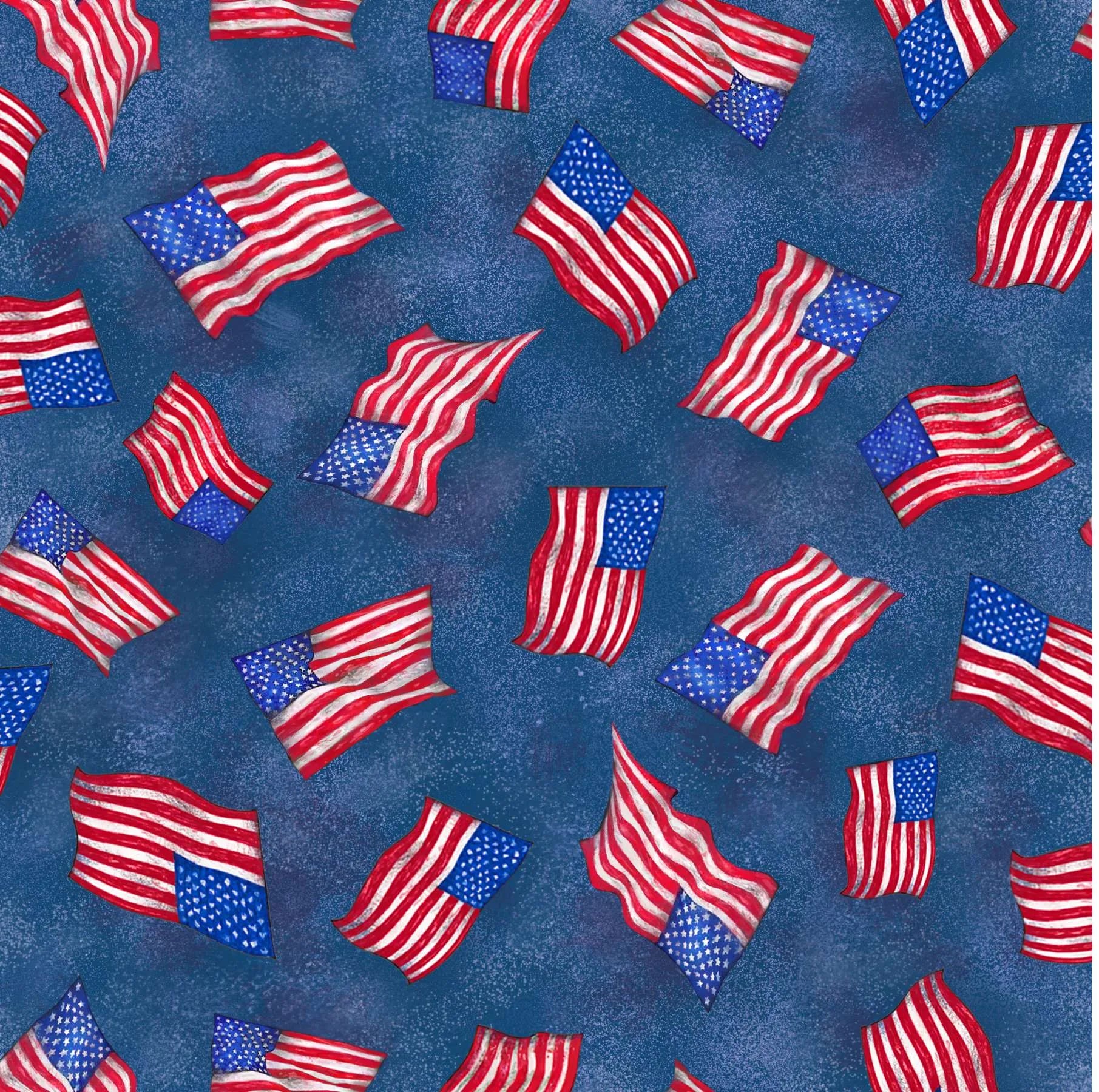 Pre Order Ships In March Wavy Flags on Blue