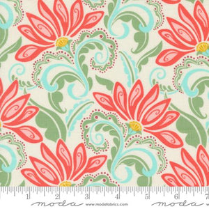 Moda Fabrics By Kate Spain Tango By The 1/2 Yard Valencia Cream Tangerine