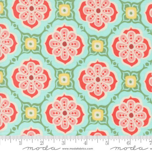 Pre Order Ships In September Moda Fabrics By Kate Spain Tango By The 1/2 Yard Alhambra Sky