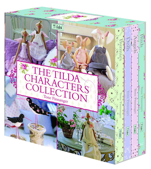 Tilda Characters Collection 4 Book Set | Tone Finnanger TILDA | David & Charles ISBN 9780715338155 Bunnies Birds Dolls Angels Pattern
