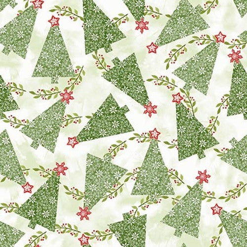 Studioe Fabrics Christmas Candy Cane Lane By Kathleen Francour By The 1/2 Yard