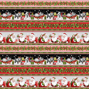 Studioe Fabrics Christmas Candy Cane Lane By Kathleen Francour By The 1/2 Yard