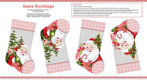 Studioe Fabrics Christmas Candy Cane Lane By Kathleen Francour Stocking Panel