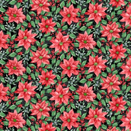 Blooms Of The Holidays Fat Quarter Bundle 10 Pieces