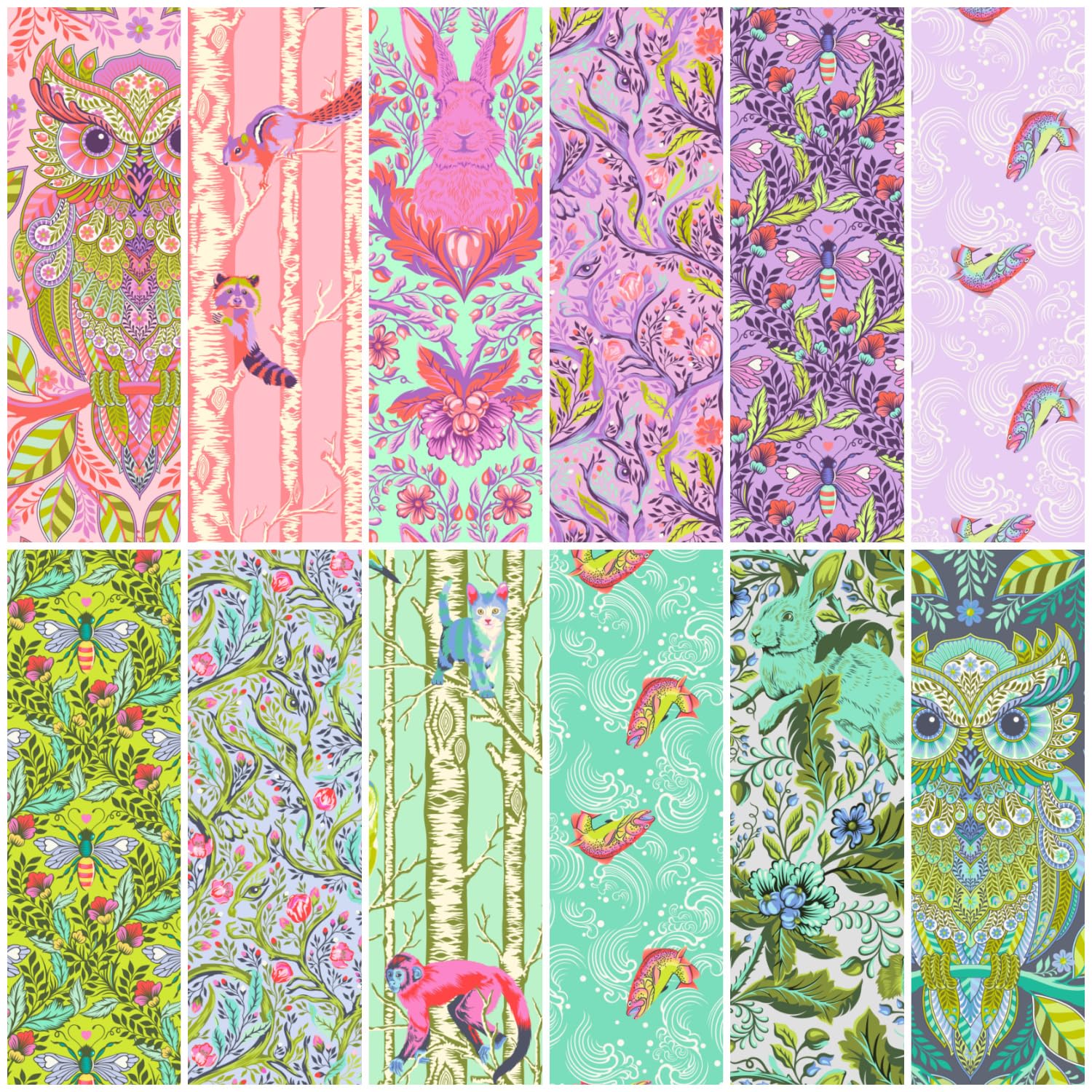 Full Moon Forest II - Fat Quarter Bundle - 12 Fabrics Tula Pink