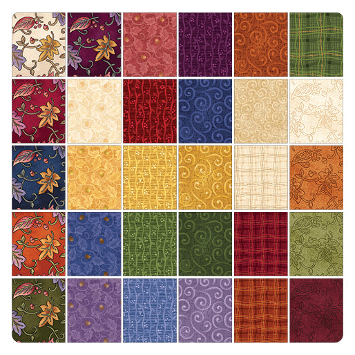 Nancy Halvorsen Autumn Breeze Fat Quarter Bundle 30 Pieces