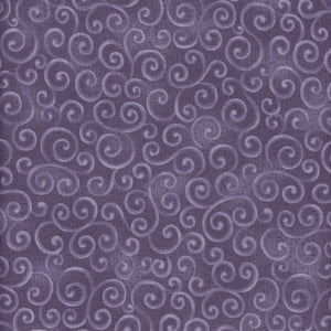 Nancy Halvorsen Autumn Breeze By The 1/2 Yard Swirling Winds Purple
