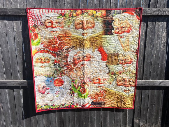 Santa Christmas Quilt 41x44