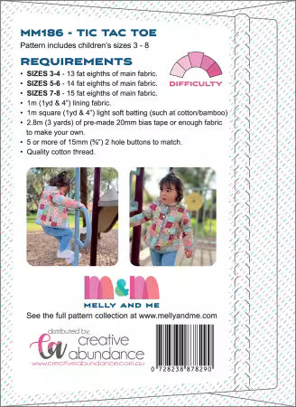 Tic Tac Toe Pattern Size 3-8