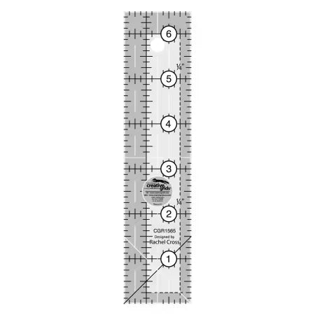 Creative Grids Quilt Ruler 1-1/2in x 6-1/2in Rectangle