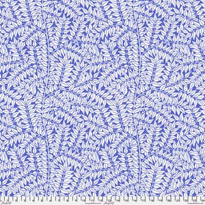 Pre Order Ships In December Kaffe x Morris & Co. Cotton Lawn By The 1/2 Yard Branches - Blue
