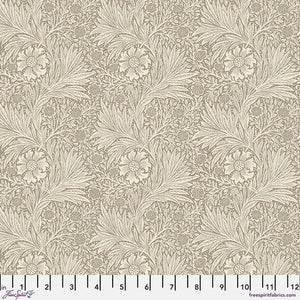 William Morris Bexleyheath Cotton Lawn Collection By The 1/2 Yard Marigold - Biscuit