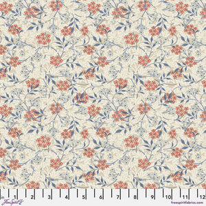 William Morris Bexleyheath Cotton Lawn Collection By The 1/2 Yard Jasmine - Biscuit