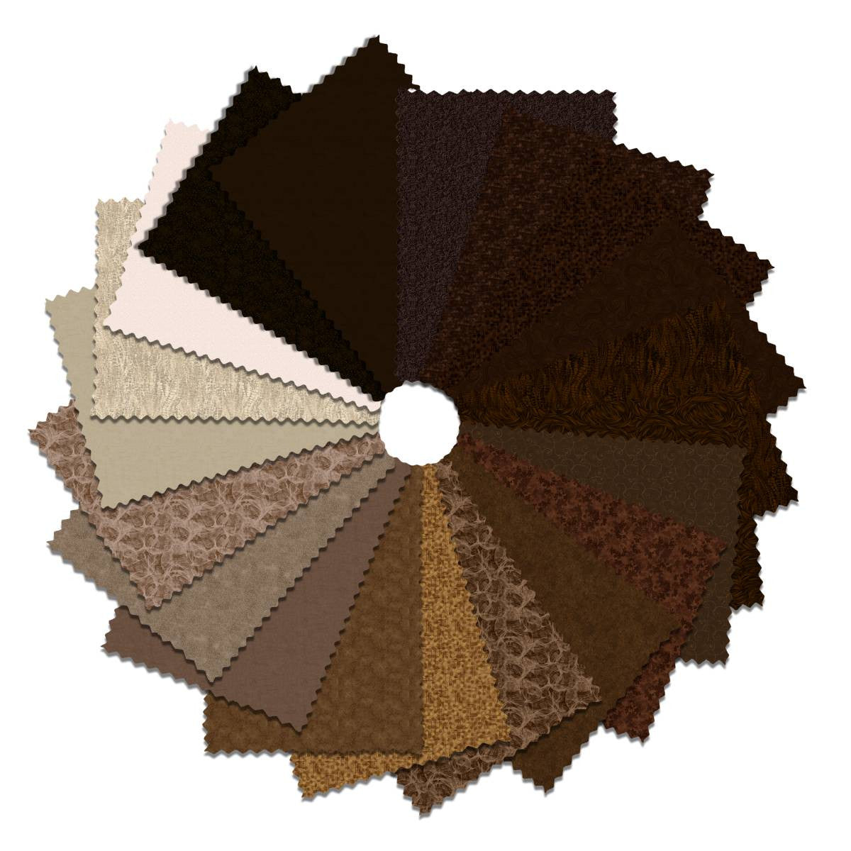 5' Charm Pack 42 Squares Chocolatier