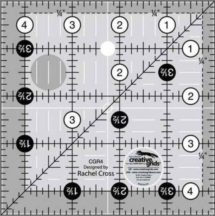 4.5" Creative Grids Ruler
