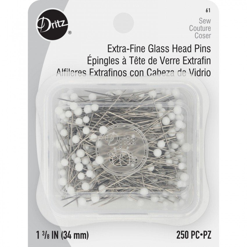 Extra-Fine Glass Head Pins