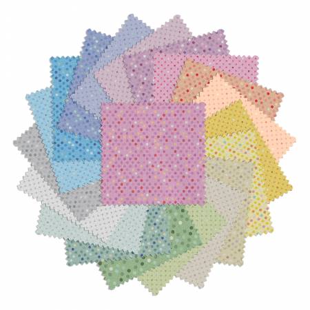 5" Charm Pack 42 Squares  Dazzle Dots 2