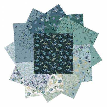 10" Charm Pack 42 Squares Enchanted Florals