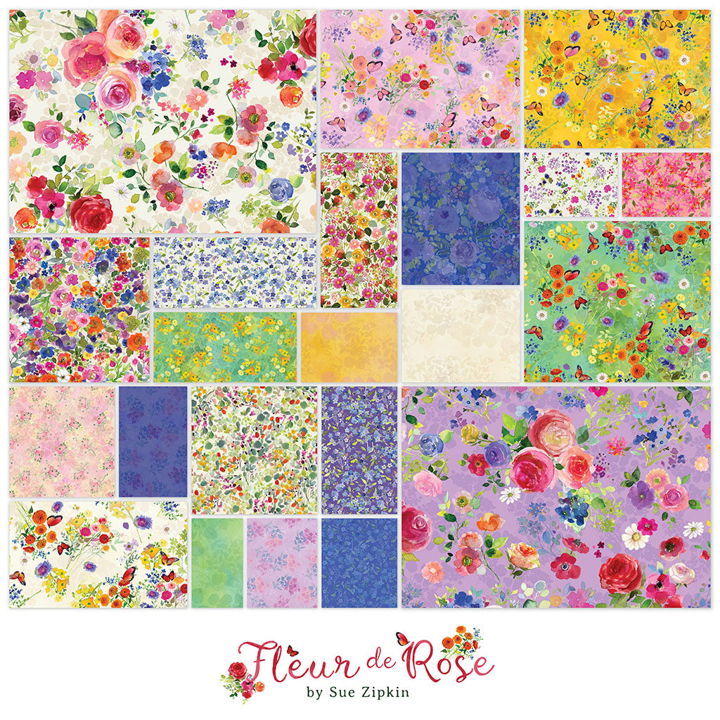 Fluer De Rose Fat Quarter Bundle 22 Prints