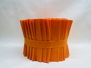 BENARTEX Superior Solids Jelly Roll Tangerine 20 2.5" Strips