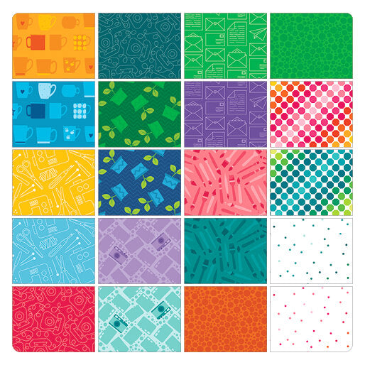 Happy Notes By Sugaridoo Fat Quarter Bundle 20 Prints