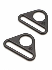 2  1-1/2in Triangle Rings Black Metal  Set of Two byAnnie