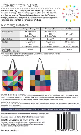 Workshop Tote Pattern