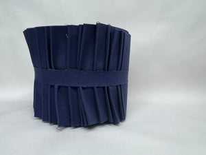 BENARTEX Superior Solids Jelly Roll 20 2.5" Strips Navy