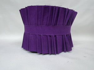 BENARTEX Superior Solids Jelly Roll 20 2.5" Strips Grape