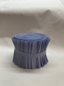 BENARTEX Superior Solids Jelly Roll 20 2.5" Strips Periwinkle