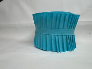 BENARTEX Superior Solids Jelly Roll 20 2.5" Strips Aqua