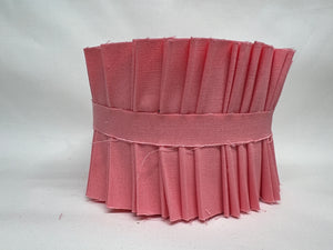 BENARTEX Superior Solids Jelly Roll 20 2.5" Strips Carnation