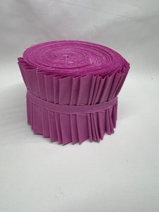 BENARTEX Superior Solids Jelly Roll 20 2.5" Strips Raspberry