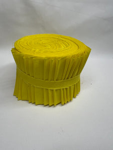 Copy of BENARTEX Superior Solids Jelly Roll 20 2.5" Strips Yellow